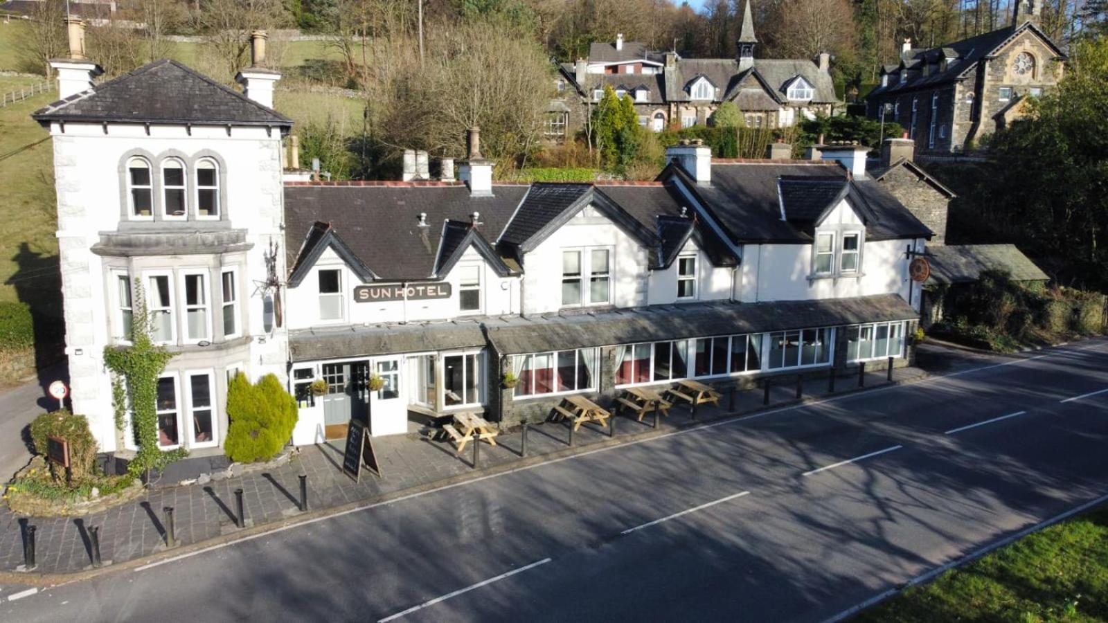 The Sun Inn Troutbeck Bridge Buitenkant foto